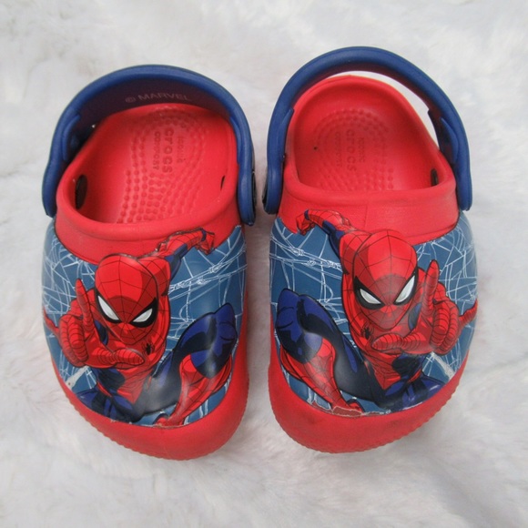 Crocs x Marvel Red Spider-Man Crocs Toddler Size 4 - Picture 1 of 11